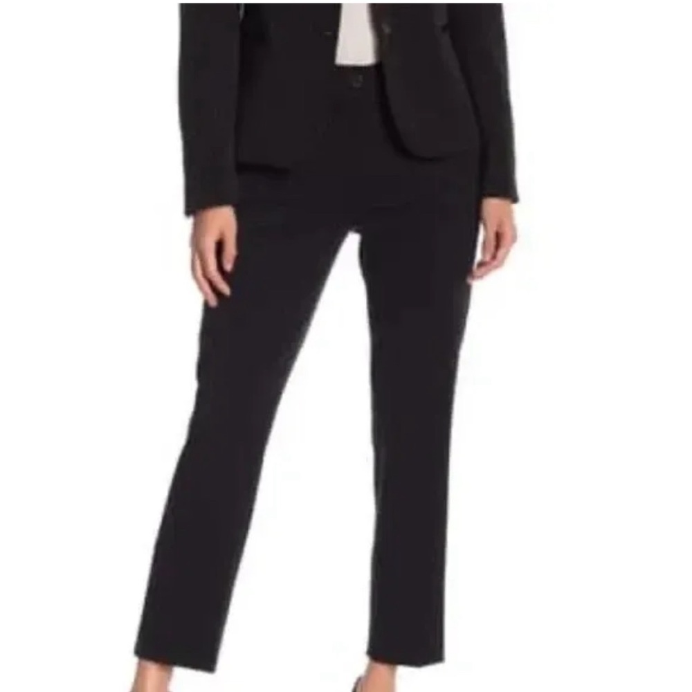 J. Crew Black Stretch Ankle Trouser Black pants Workwear Size 12